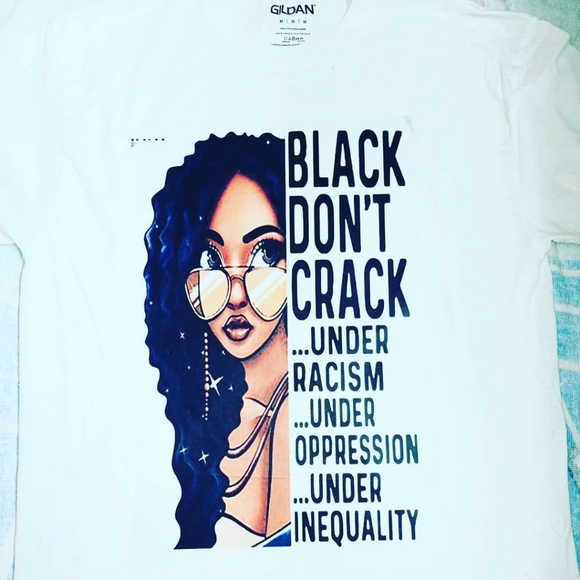 Black don't crack - t shirt - Picture 1 of 1